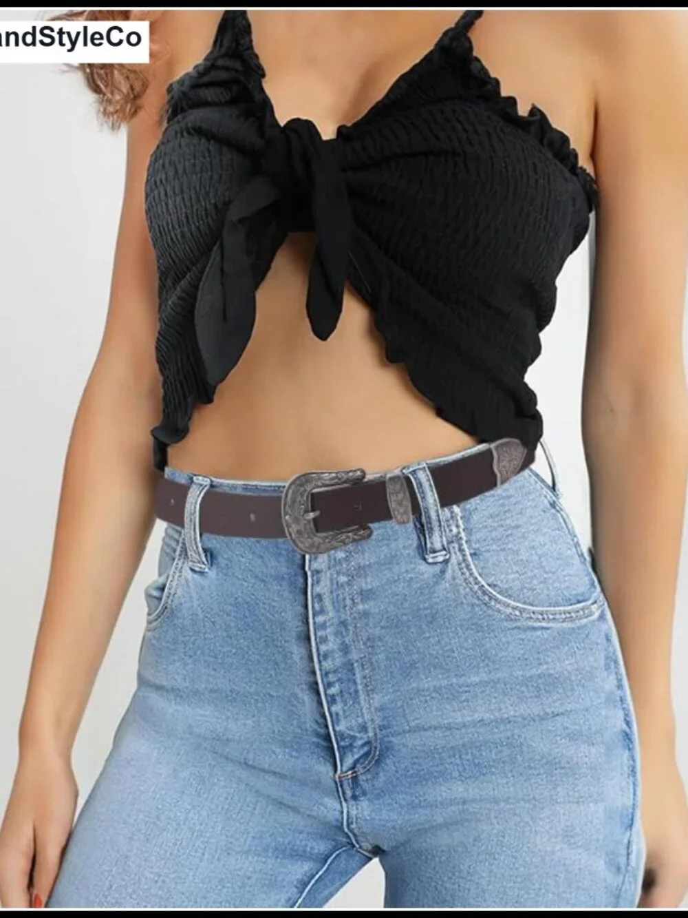 Genuine Leather Western Belt for Women Adjustable S-XXL Waist 26-48